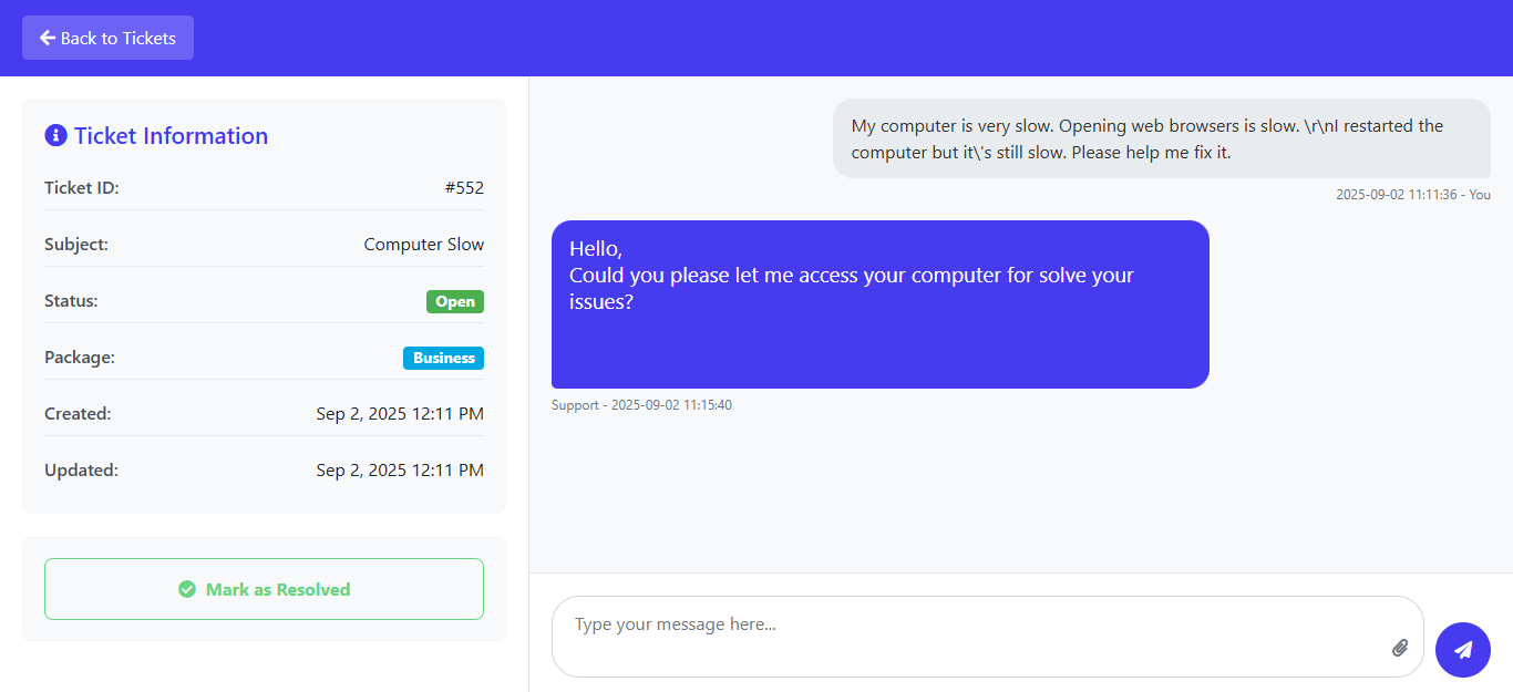 Step-by-step guide to submit a helpdesk ticket with HelloIT